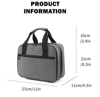 Sac à outils d'électricien, sac organisateur d'outils polyvalent, étui pour multimètre, testeur de prise