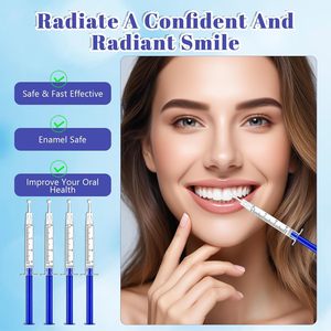Kit de blanchiment des dents en gel, 8 recharges, seringues de gel blanchissant pour éliminer les taches, portable, adapté aux voyages, pour un sourire éclatant - Product Image 2