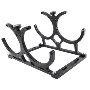 Nitrogen Accelerator Bottle Dual <b>Stand</b> 7 Inch Aluminum Alloy Black For <b>Car</b> Racing Tires - Product Image 2