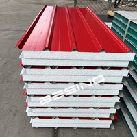 Pu Sandwich Panel Rumah Prefab Pu Sandwich Panel dengan Harga Yang Baik Sandwich Panel 5 Cm Tebal