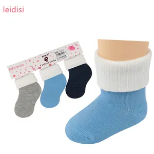 Качественные двухсторонние детские носки высокие хлопковые носки для новорожденных