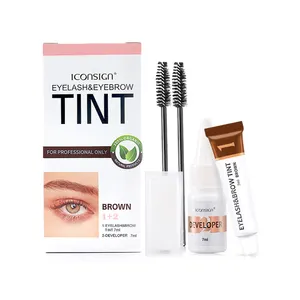 Tinte híbrido OEM ODM para cejas, tinte negro para pestañas, kit de tinte híbrido para cejas, kit de tinte para cejas, Etiqueta Privada - Product Image 1