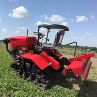 Tracteur chenillé chinois mini 15 CV, 25 CV, 35 CV pour rizières / vergers