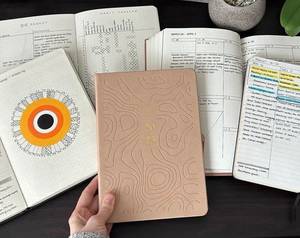 LABON Vegan Leather Cover Bullet Planner <span class=keywords><strong>Agenda</strong></span> <span class=keywords><strong>2023</strong></span> pianificatore giornaliero e mensile di 12 mesi non datato - Product Image 6