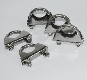 Collier de serrage en U / Serre-tuyau en acier inoxydable 304 (M8) adapté aux tuyaux d'échappement - Product Image 5