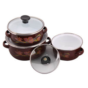 Four hollandais <span class=keywords><strong>en</strong></span> <span class=keywords><strong>fonte</strong></span> Offres Spéciales avec casserole ovale émaillée antiadhésive au design classique et couvercle <span class=keywords><strong>en</strong></span> céramique - Product Image 5