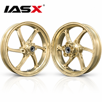 Jantes de moto forgées IASX 17 pouces 6061-T6, jantes de course légères pour BMW S1000RR, jantes de moto sportives personnalisées