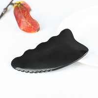 Pierre Bian naturelle personnalisée Gua Sha peigne bord Anti-âge soins de la peau Jade Guasha Si Bin pierre Bian pierre de Massage de grattage