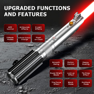 โรงงานผลิตไลท์เซเบอร์ <span class=keywords><strong>Anakin</strong></span> <span class=keywords><strong>Skywalker</strong></span> ขายส่งโดยตรง ไฟ LED ดาบโลหะ ดรอปชิปปิ้งสำหรับผู้จัดจำหน่าย ตัวแทนจำหน่าย ขายส่ง OEM Damiensaber - Product Image 5