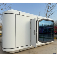 Maison modulaire portable en capsule, conteneur miniature, design moderne pour l'utilisation en entrepôt, cour, espace préfabriqué en Chine