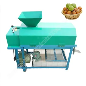 Автоматические машины для шелушения грецких орехов Орехов Пекан очиститель для очистки зеленого грецкого ореха