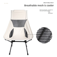 Chaise de camping moderne et durable, avec structure en fer, tissu Oxford résistant aux déchirures, portable, pliable, maille respirante, pour le voyage et la salle de sport