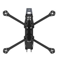 Cadre de drone de course FPV 4 axes personnalisé de 7 pouces quadrirotor en fibre de carbone avec capacités Freestyle en acier inoxydable