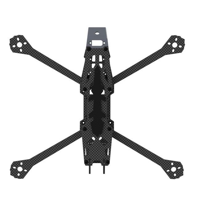 Customized 4 Axis 7 Inch FPV Racing Drone Frame Carbon Fiber Quadcopter with Stainless Steel Material Freestyle Capabilities