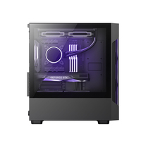 Boîtier PC Gaming OEM Blanc Tour d'Ordinateur MATX avec Panneau en Verre Trempé