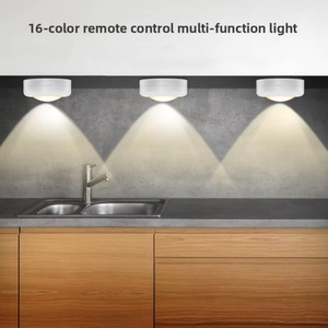 Creative 16-Color <b>LED</b> Press <b>Night</b> <b>Light</b> Color-changing Atmosphere Tap <b>Light</b> with Remote Control for Home Lighting - Product Image 5