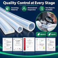 Fabricant de tubes en silicone transparents sur mesure, flexibles et extrudés, avec taille, couleur et longueur personnalisées