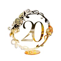 Numéros de table avec logo en acrylique doré pour les mariages, les anniversaires et les banquets Cartes de place de qualité supérieure pour les fêtes et les réceptions