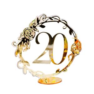 Numéros de table avec logo en acrylique doré pour les mariages, les anniversaires et les banquets Cartes de place de qualité supérieure pour les fêtes et les réceptions - Product Image 6