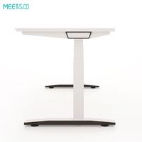 Bureau debout électrique en métal économique avec options de moteur simple/double, table réglable en hauteur, garantie 3-5 ans