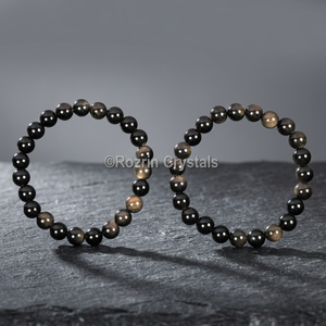 Smoky Quartz Energy <b>Healing</b> <b>Bracelet</b>-Polished Circle Design Semi-Precious Stone for Home Decor Rozrincrystals.com Sale - Product Image 2