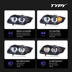 Lentes Angel Eye LED de 12V y 6000K, Luces de Circulación Diurna y Señales de Giro para Conjuntos de Faros Delanteros de la Serie 3 (E90) 2005-2012, Nuevas - Product Image 5