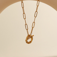 2025 vente chaude collier ras du cou avec fermoir OT trombone chaîne avec O pendentif à breloque collier ensemble de bijoux pour les femmes cadeau