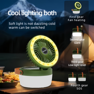 <span class=keywords><strong>Linterna</strong></span> <span class=keywords><strong>de</strong></span> ventilador plegable LED multifuncional con energía solar IP44 impermeable 50000 horas <span class=keywords><strong>de</strong></span> vida útil-Luz <span class=keywords><strong>de</strong></span> emergencia y tienda <span class=keywords><strong>de</strong></span> campaña - Product Image 3