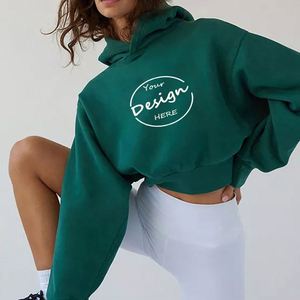 Sudadera con Capucha Casual de Invierno con Hombros Caídos, Personalizada con Serigrafía, Estilo Urbano, Lisa, de Alta Calidad, 100% Algodón Felpa - Product Image 2