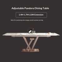 Table à manger extensible en ardoise, haut de gamme, luxe léger, moderne, minimaliste, multifonctionnelle, mobilier de maison