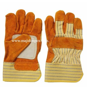Leather Safety Work <b>Gloves</b> Pakistan 14 Inch for Live Working - Product Image 3