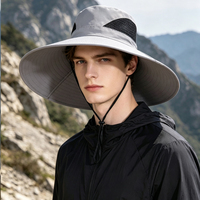 Sombrero de Pesca Unisex Ajustable de Ala Ancha con Protección Solar, Gorra Transpirable para Actividades al Aire Libre, Senderismo, Camping, Viajes, Fiestas Casuales