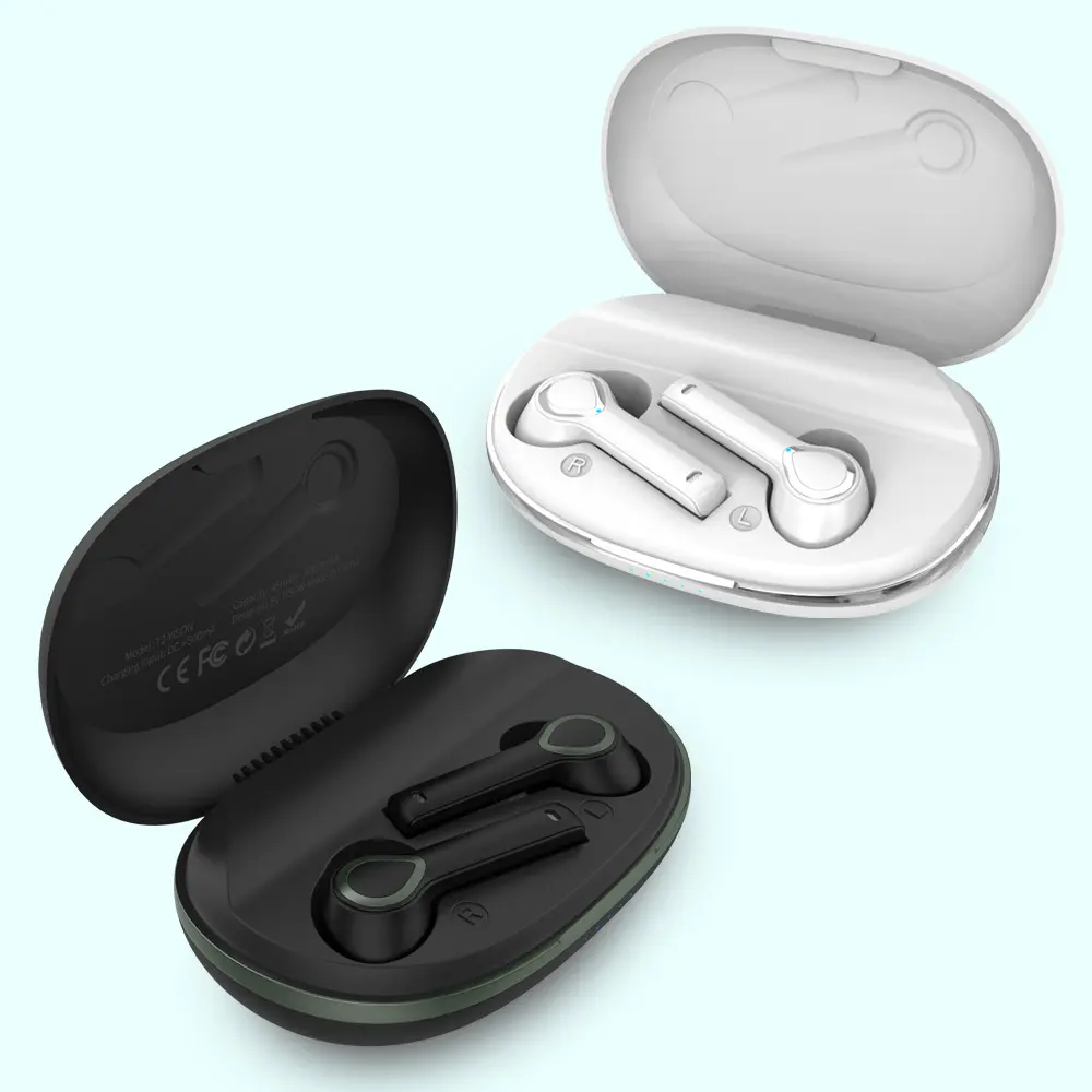 T2 Multi functional Earphone Wireless Customized Power Bank Support Earbud Earphone manufacturers With High Quality Stereo