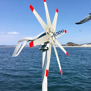 Yeni enerji rüzgar enerjisi ve güneş paneli sistemi 1000w rüzgar türbini fiyat eolienne 8 blade rüzgar turbines leri satılık