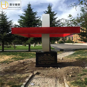 Escultura Abstracta de Fénix Jiahua, Acero Inoxidable, Decoración para Plaza Exterior, Forma Irregular, Montaje en Suelo, Hecha a Mano - Product Image 5