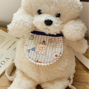 Baboney Bavoir triangulaire en polyester à motif de dessin animé pour animaux de compagnie, avec perles, pour chats et chiens, serviette anti-bave mignonne - Product Image 4