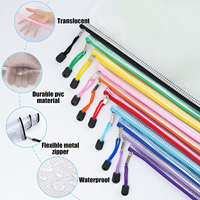 Sac de rangement souple et réutilisable en PVC maillé imperméable avec fermeture éclair pour organiser les documents et papiers importants - Vente en gros usine