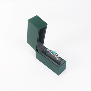 Classical Rectangle Plastic Leather Paper Velvet Jewelry Bangle Storage Box