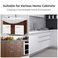Bisagra Oculta Ajustable de Acero Laminado en Frío, Moderna, Resistente al Óxido, para Puertas de Gabinetes de Cocina, Herraje para Muebles con Cierre Suave
