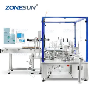 ZONESUN ZS-MSZH50L automatico verticale olio essenziale crema cosmetica lozione bottiglia di profumo inscatolatrice inscatolatrice Cartoner