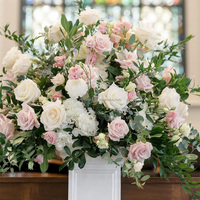 Dekorasi Pernikahan MoKtong Tahan Luntur 70cm Bola Bunga Hydrangea Sutra Buatan Warna Pink untuk Pesta Taman