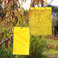 Stevige gele dubbelzijdige bloemvormige kleefplaat voor insecten, nieuwe voorraad, vliegenvanger, sticker, muggenlamp, ongediertebestrijding