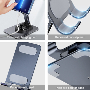 ขาตั้งโทรศัพท์แบบปรับได้และพับเก็บได้ ทำจากอะลูมิเนียม - หมุนได้ 360 องศา ขายดี °   หมุนได้ ไม่ลื่น เหมาะสำหรับโทรศัพท์มือถือ iPad - Product Image 3