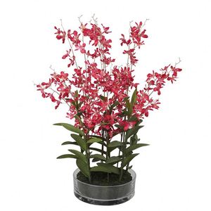 Oh Arts, Nuevo Producto, Flores de Orquídea Artificiales, Orquídea de Tacto Real en Maceta de Vidrio, Orquídeas Simuladas en Maceta para Interiores - Product Image 5