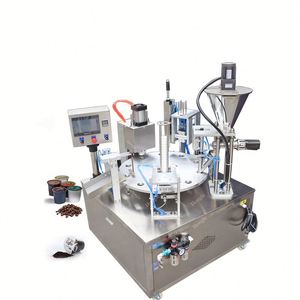 Suministro de fábrica, taza de plástico rotativa, sellador de polvo de café, máquina de llenado y sellado automática - Product Image 5