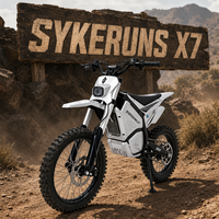 SYKERUNS X7 Powerful Trail Electric Dirt Bikes for Adults, 5500W Motor, 60V 27Ah Battery and 150kg Load