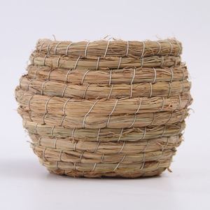 Nido de Paja para Pájaros, Nido de Hierba Tejida, Nido para Periquitos, Nido de Coco, Suministros para Nidos de Pájaros, Nido Pequeño para Pájaros, Caja de Cría para Loros - Product Image 3