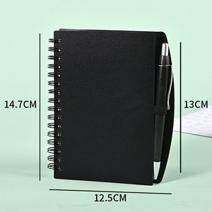 <b>A6</b> Students Pen Coil Soft Portable Wholesale PP Loose-Leaf Business Notebook Exercise Book Thermal Transfer Printing Advertising - Product Image 5
