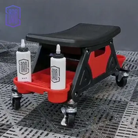 Nouvelle T-711A voiture détaillant tabouret chaise Mobile siège roulant Creeper microfibre plastique mécanique détaillants voiture nettoyage soins