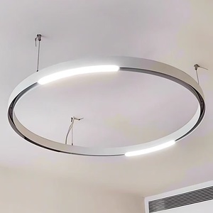 Système d'éclairage sur rail en aluminium personnalisé rail montage au plafond plaque de renfort clip de câble métallique pince de câble métallique - Product Image 6